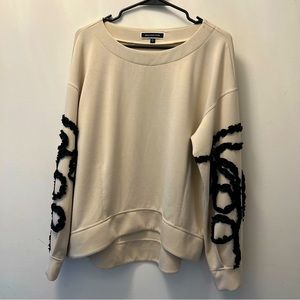 Melanie Lyne Embroidered Top Beige US L